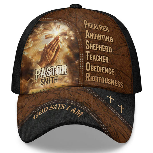 The Shepherd - Gift For Pastor - Custom Name Cap GOTPJS10049