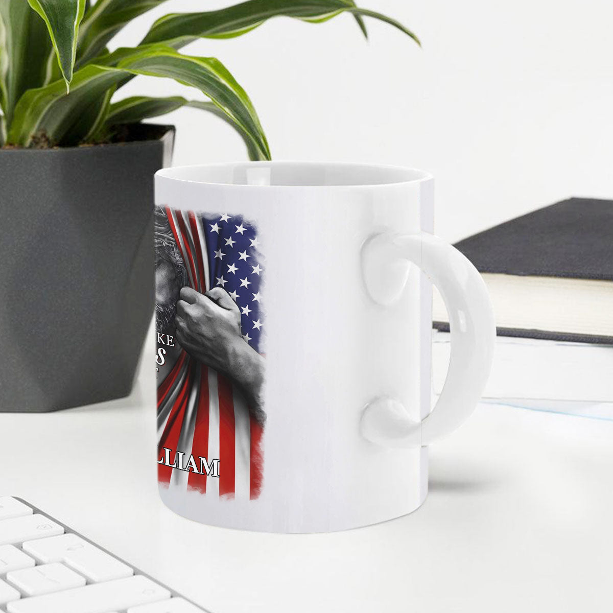 Make Jesus First Again - Personalized Ceramic Coffee Mug