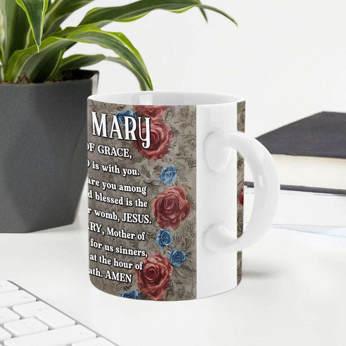 Hail Mary Full Of Grace - Personalized Ceramic Mug