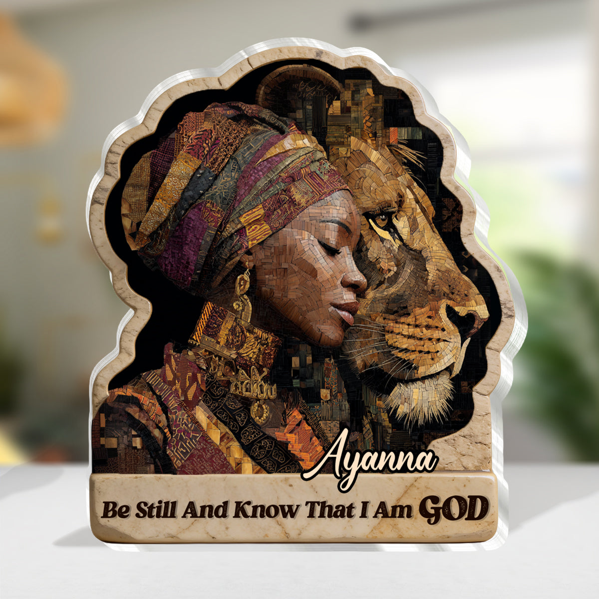 Be Still and Know That I Am God - Personalized Acrylic Plaque GAPJS10150