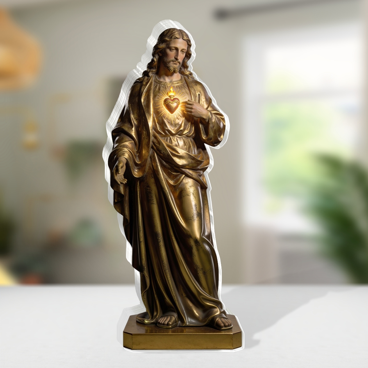 Sacred Heart of Jesus - Custom Shaped Acrylic Plaque GAPJS10166