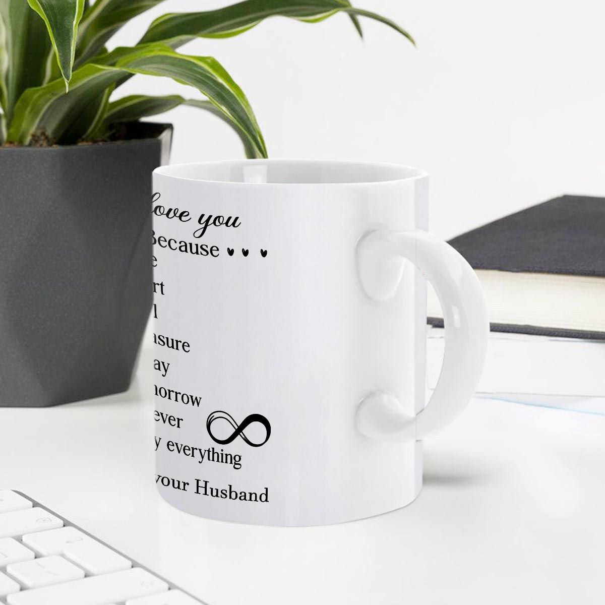 To My Wife I Love You - Personalized Ceramic Coffee Mug