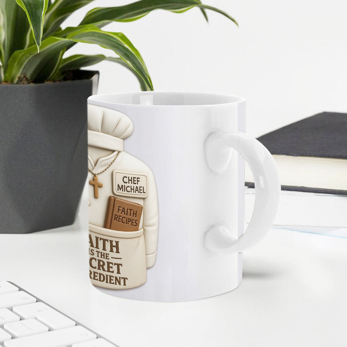 Faith Is The Secret Ingredient - Personalized Coffee Mug