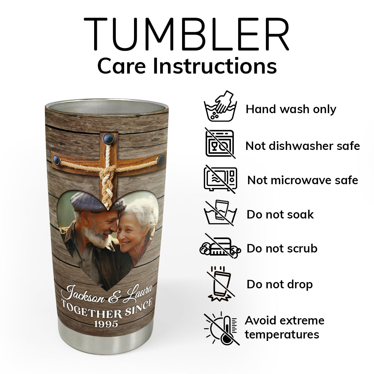 God Gave Me You - Personalized Stainless Steel Tumbler