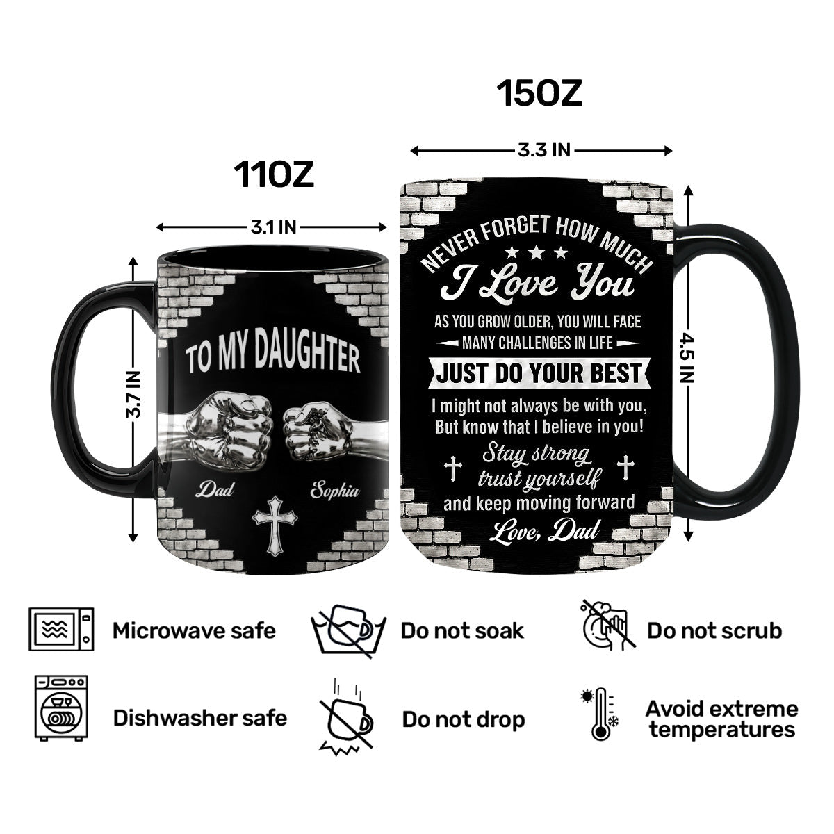 Just Do Your Best - Personalized Coffee Mug for Her