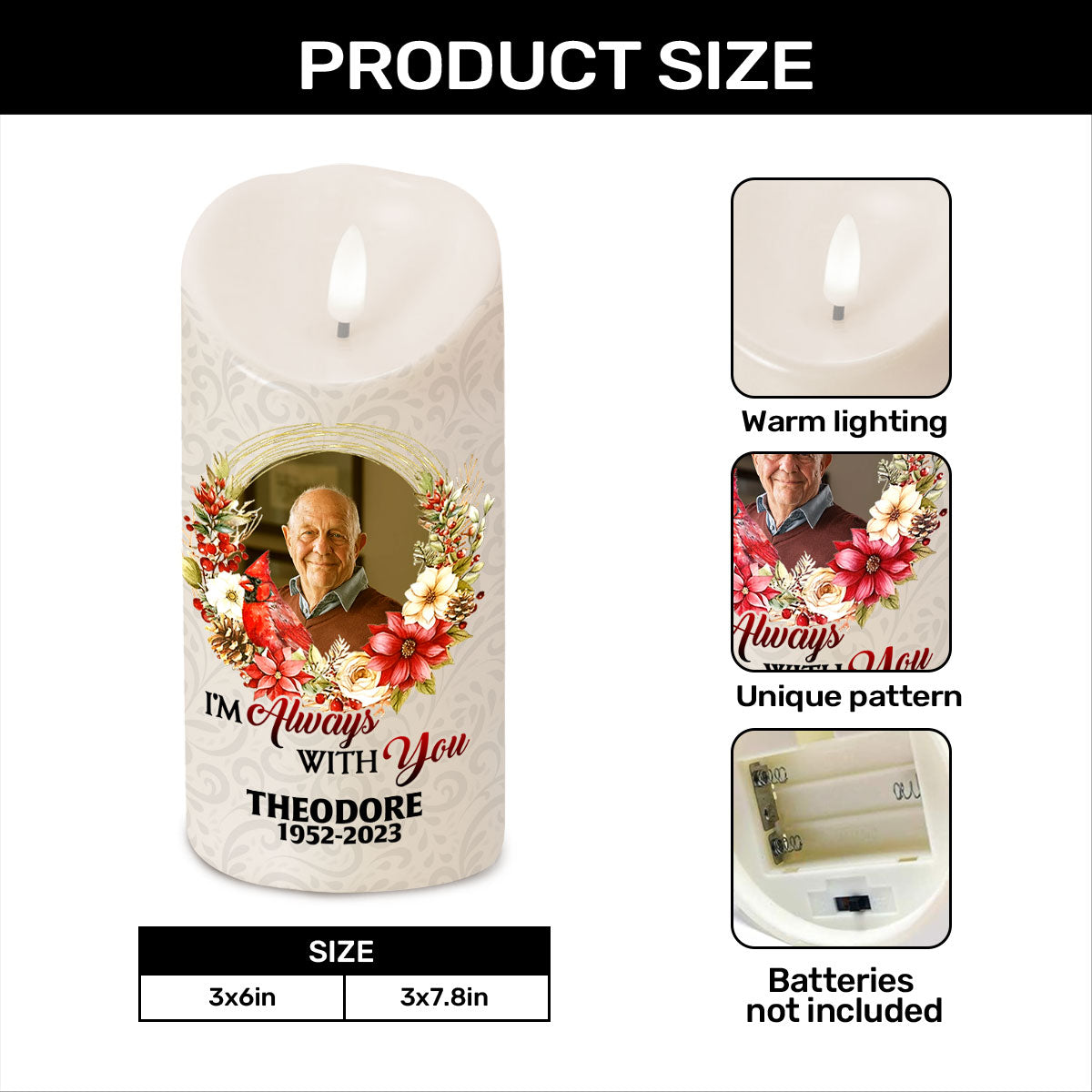 In Loving Memory - Personalized Memorial Candle