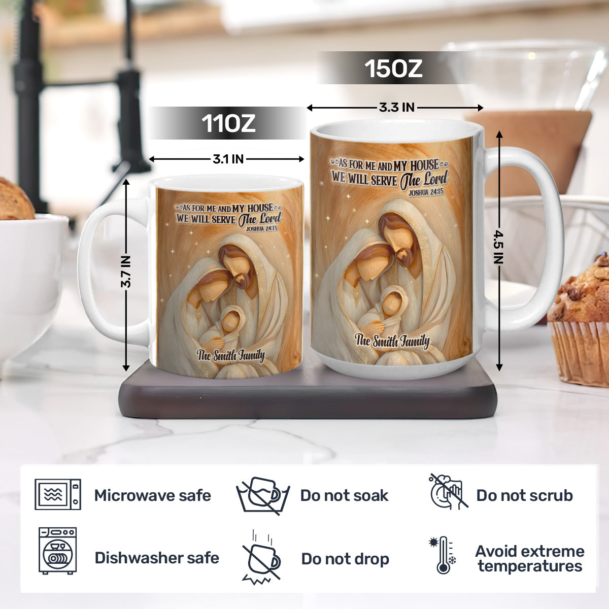 As For Me And My House - Custom Name Coffee Mug