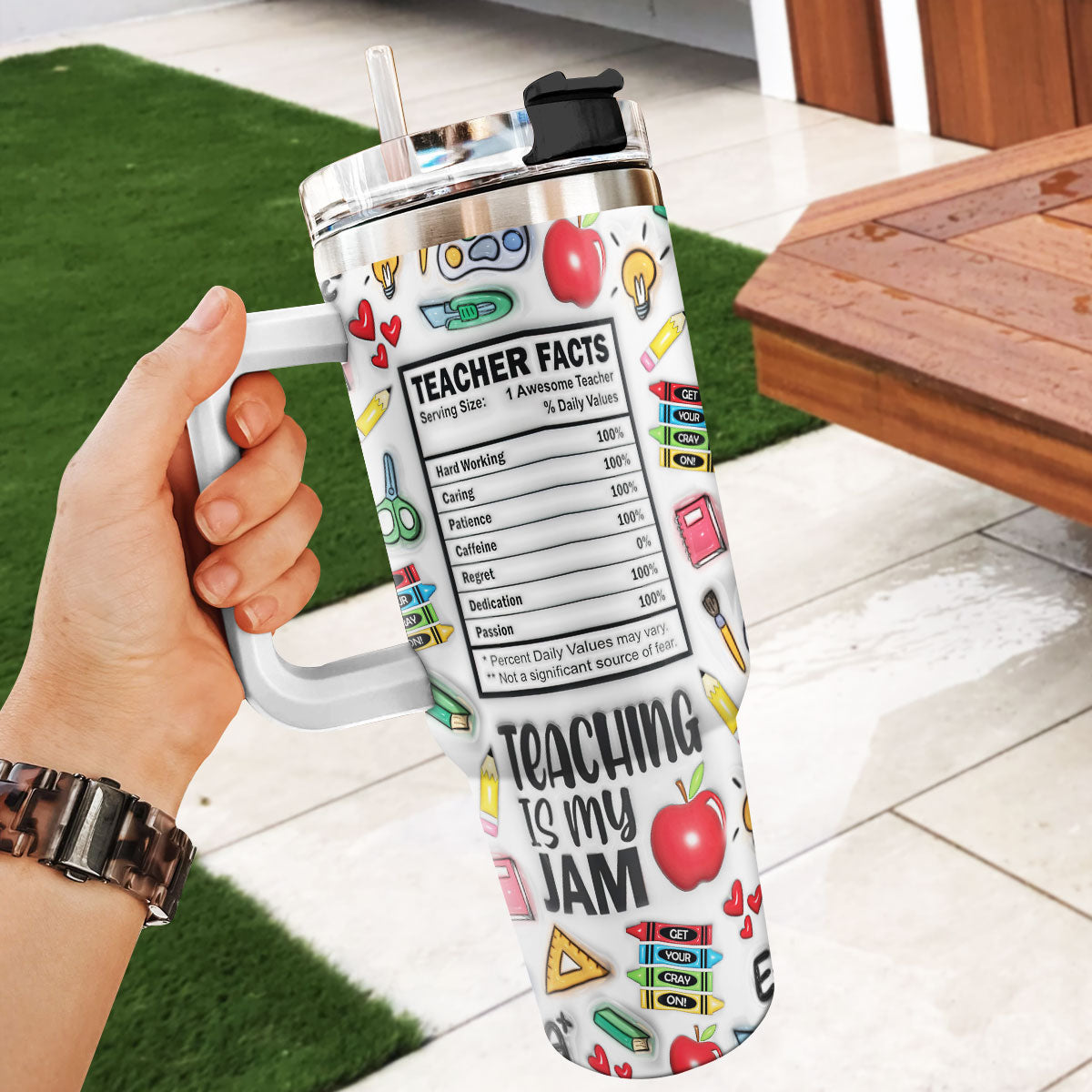 Teaching Is My Jam - Personalized Stainless Steel Tumbler
