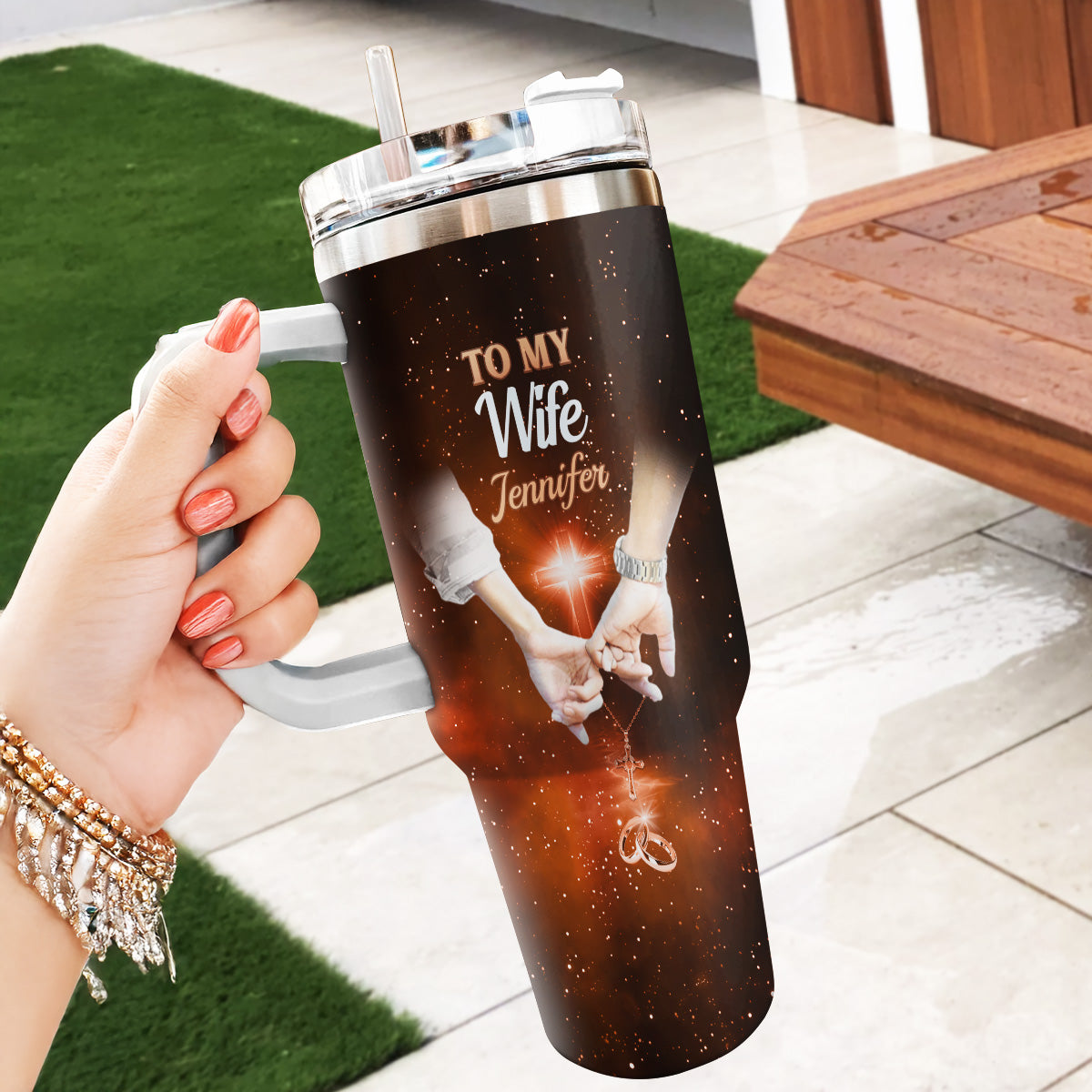 Inspirational Verse - Personalized Stainless Steel Tumbler