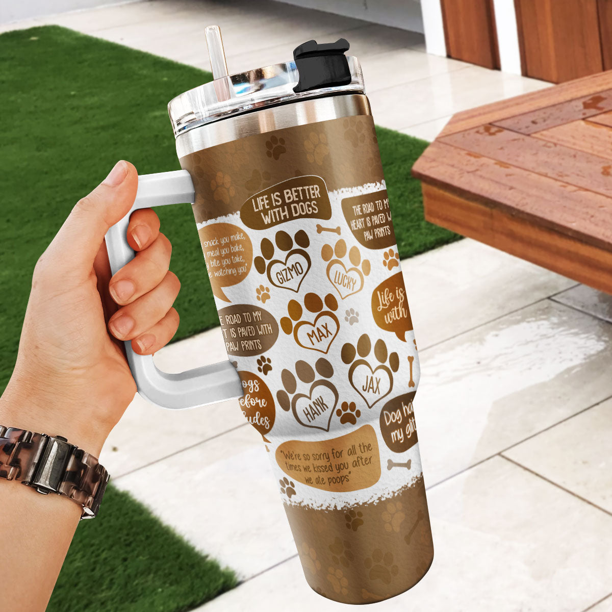 It's A Dog Dad Thing - Personalized Stainless Steel Tumbler