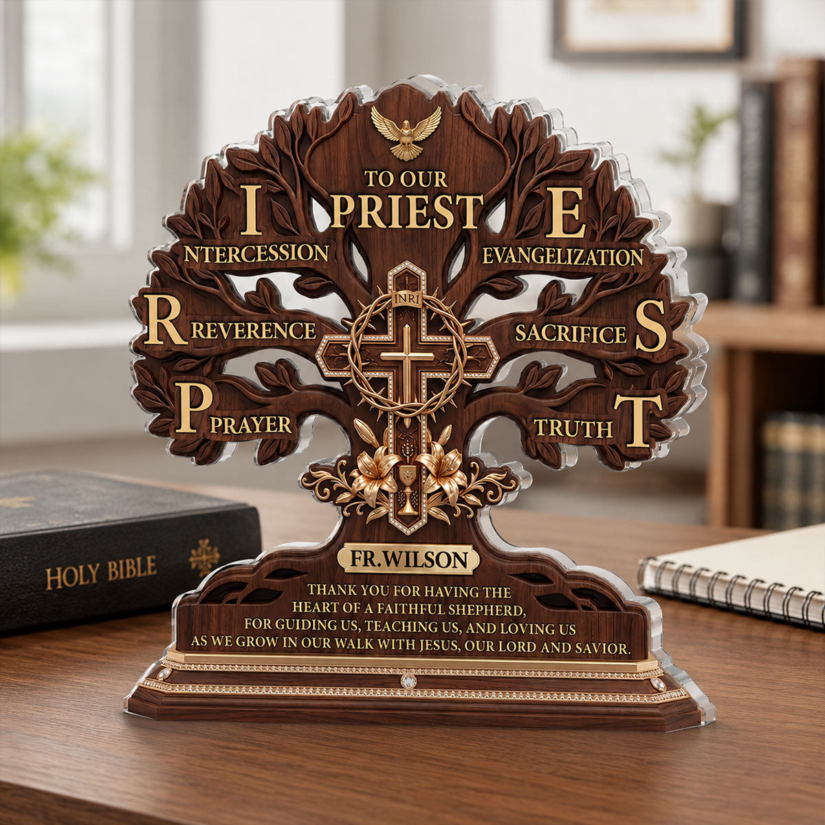 Heart of a Faithful Shepherd - Custom Acrylic Plaque GAPJS10030