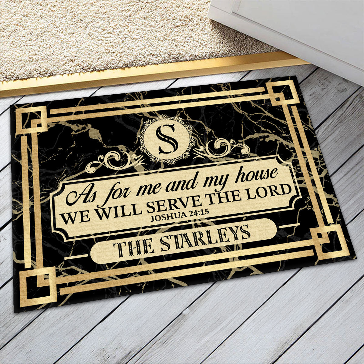 Bible Verse - Personalized Doormat for Christian Home GDMJS10036