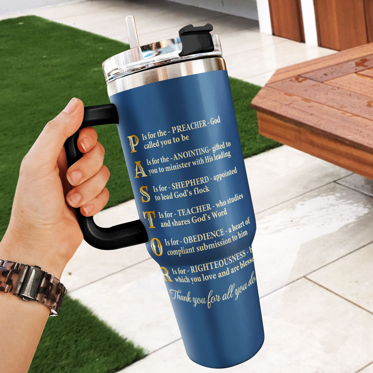 Jesus Spirit Faith - Personalized Stainless Steel Tumbler