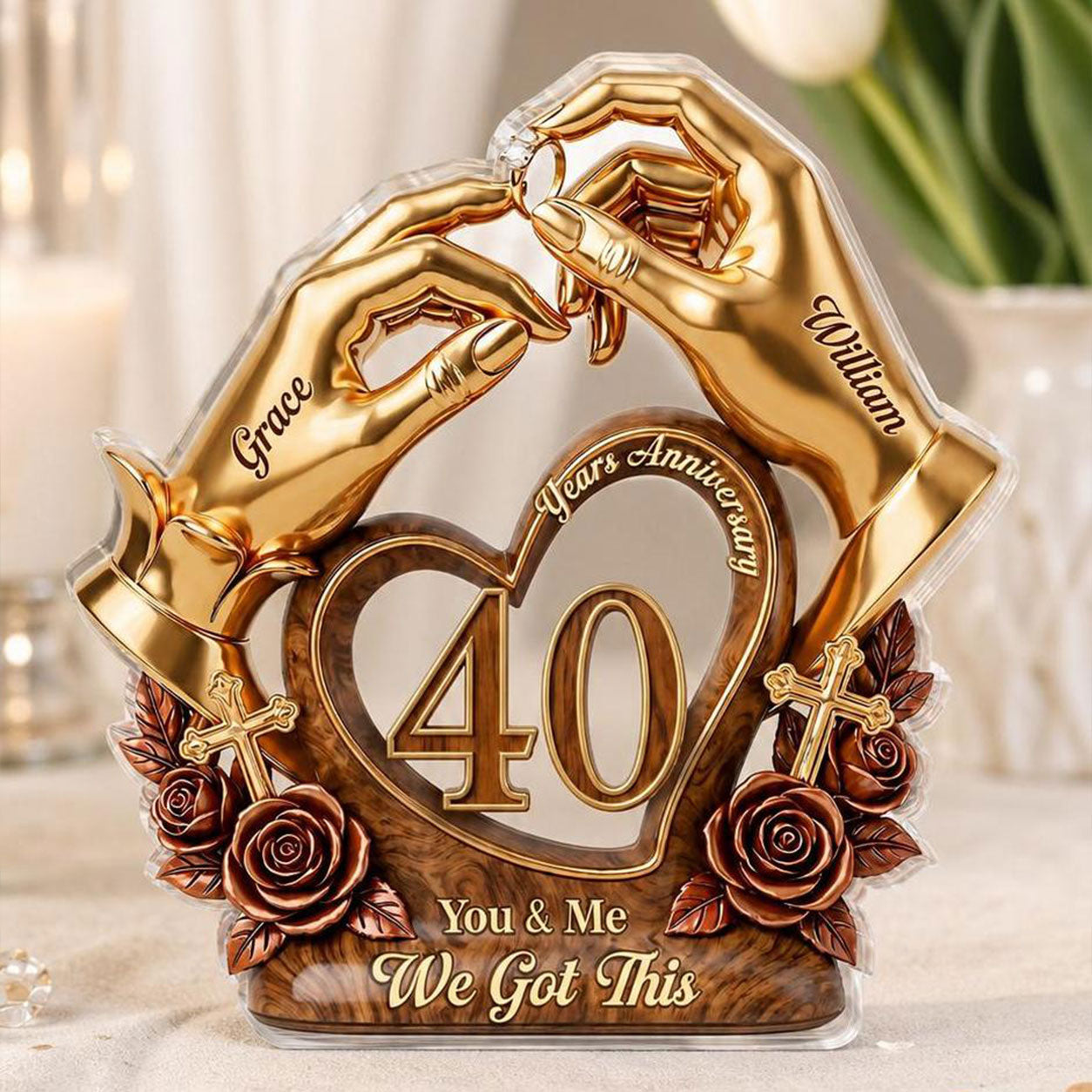 You & Me We Got This - Personalized Acrylic Plaque GAPJS10016