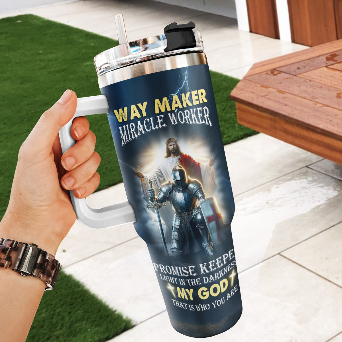 Way Maker Miracle Worker - Personalized Stainless Steel Tumbler