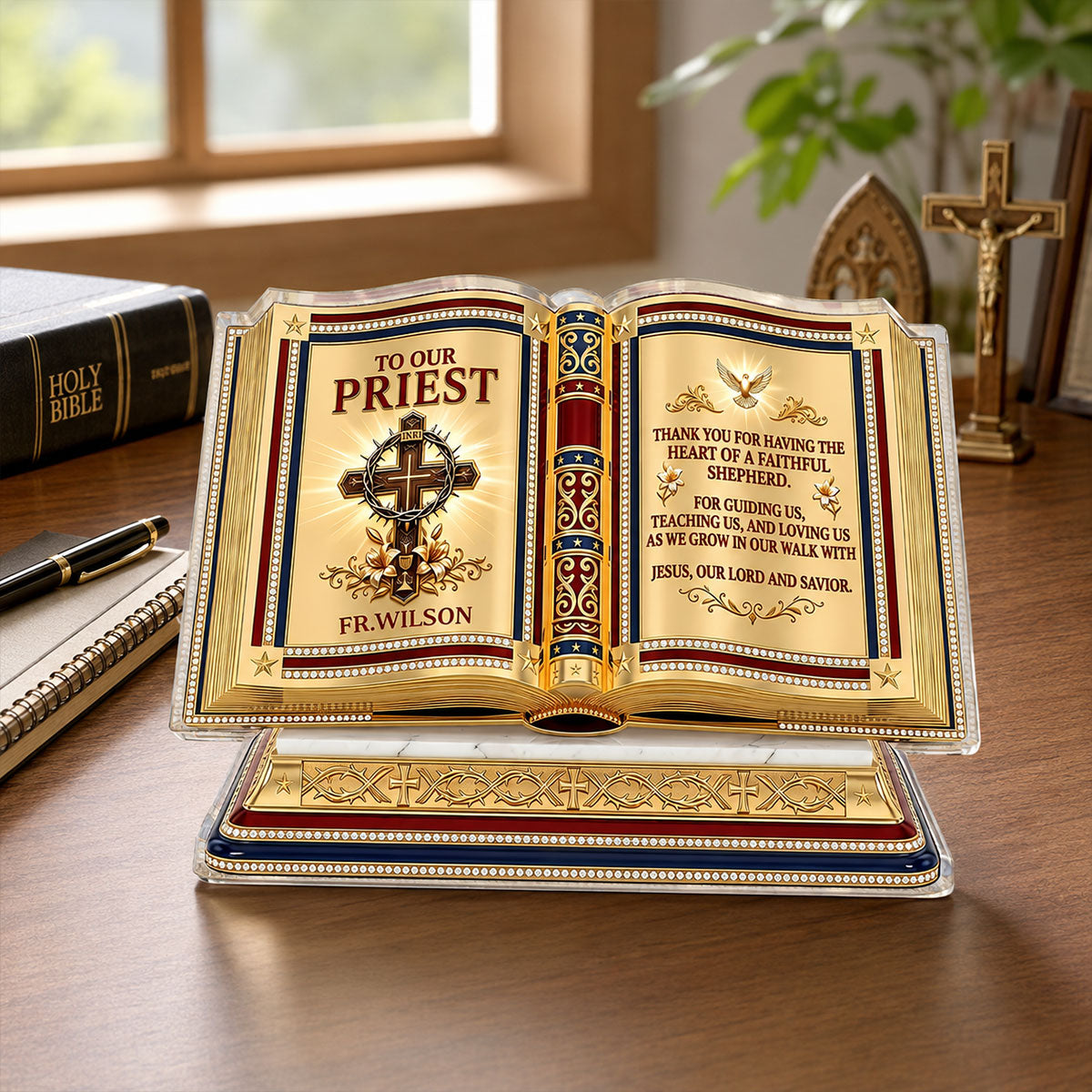 Heart of a Servant Leader - Personalized Acrylic Plaque GAPJS10032
