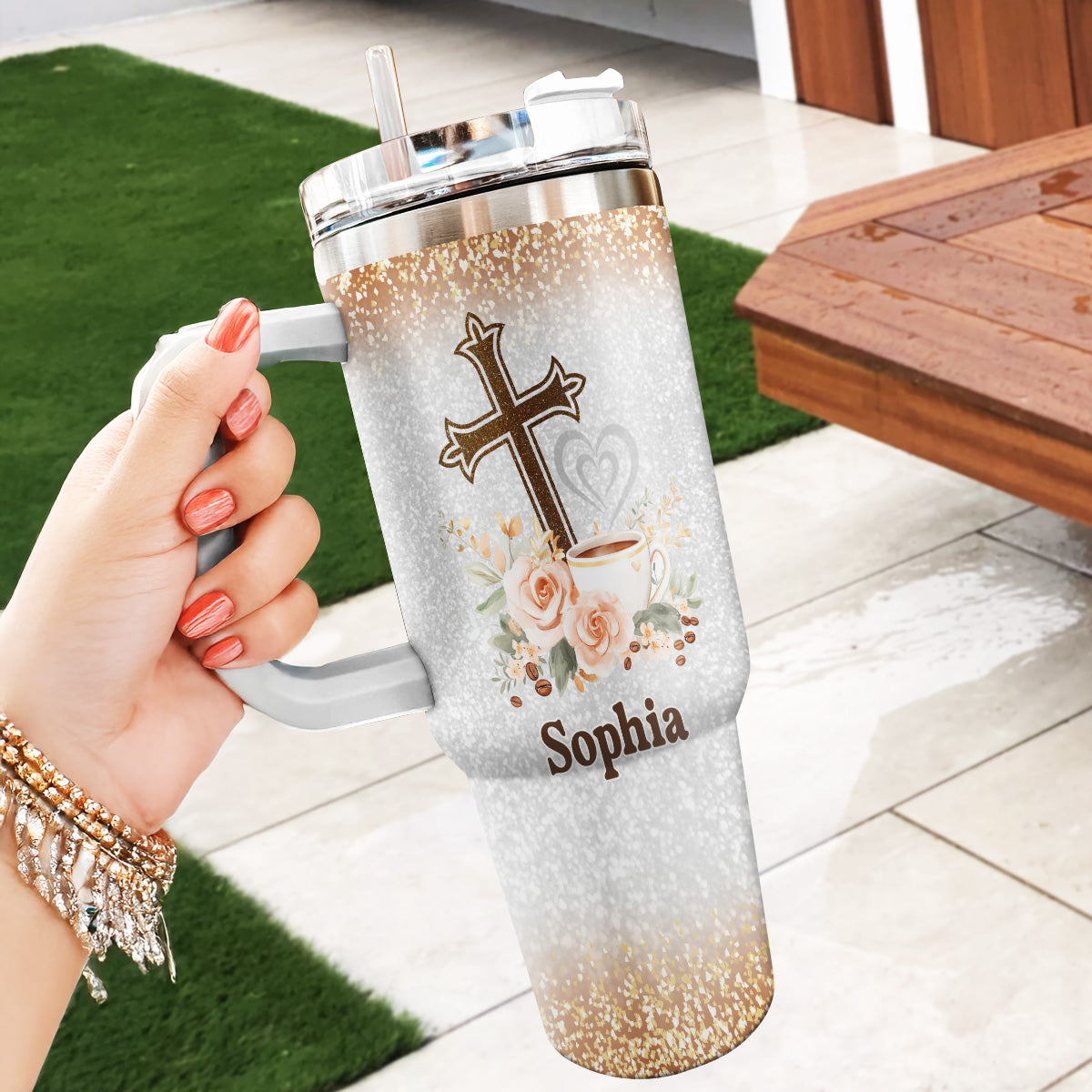 Faith Quote - Personalized Stainless Steel Tumbler