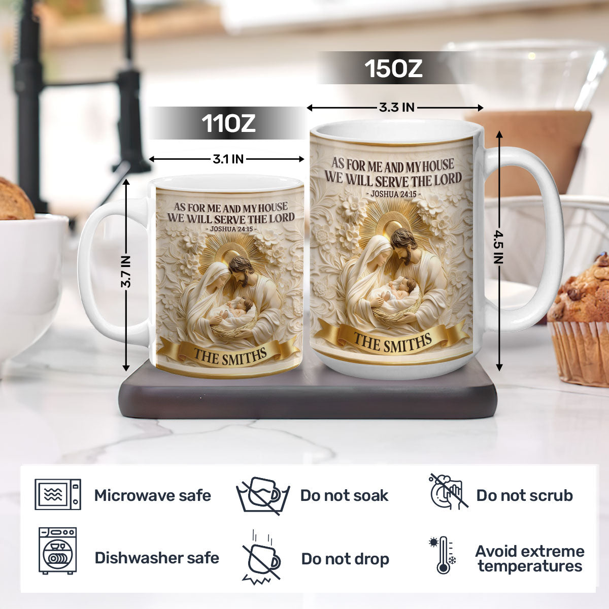 As For Me And My House - Personalized Coffee Mug