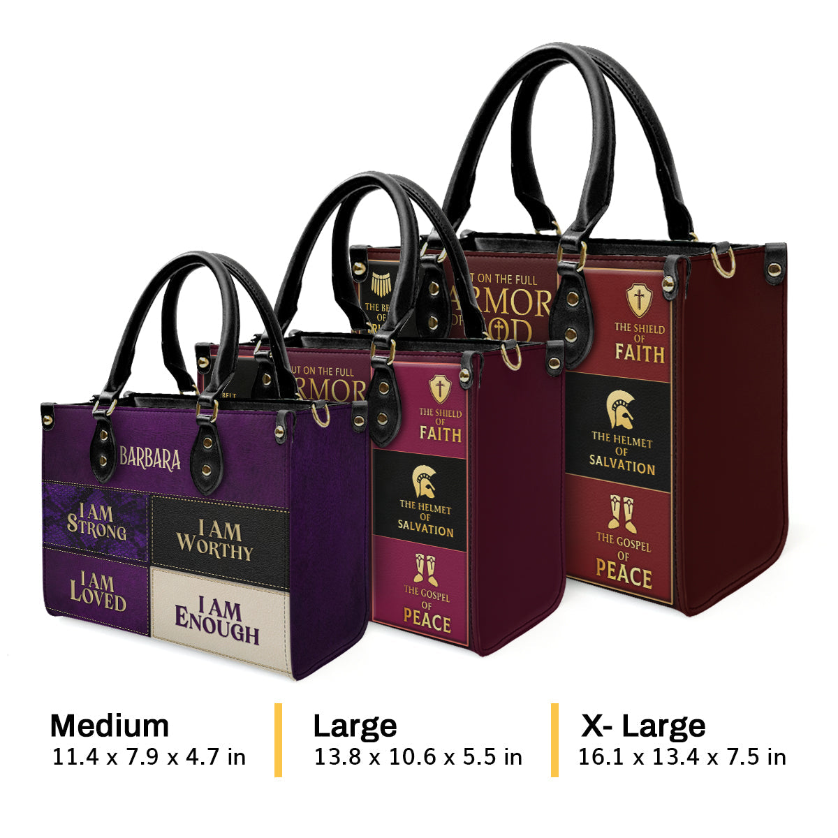 Faith-Inspired - Personalized Leather Handbag GMJSLB200081
