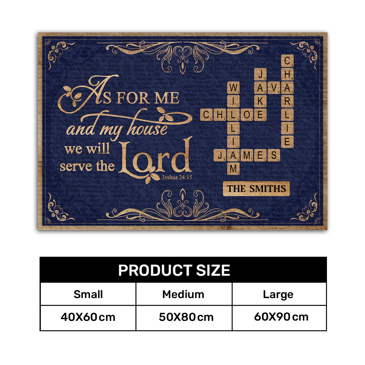 Faith Quote - Personalized Doormat for Home Decor GDMJS10043