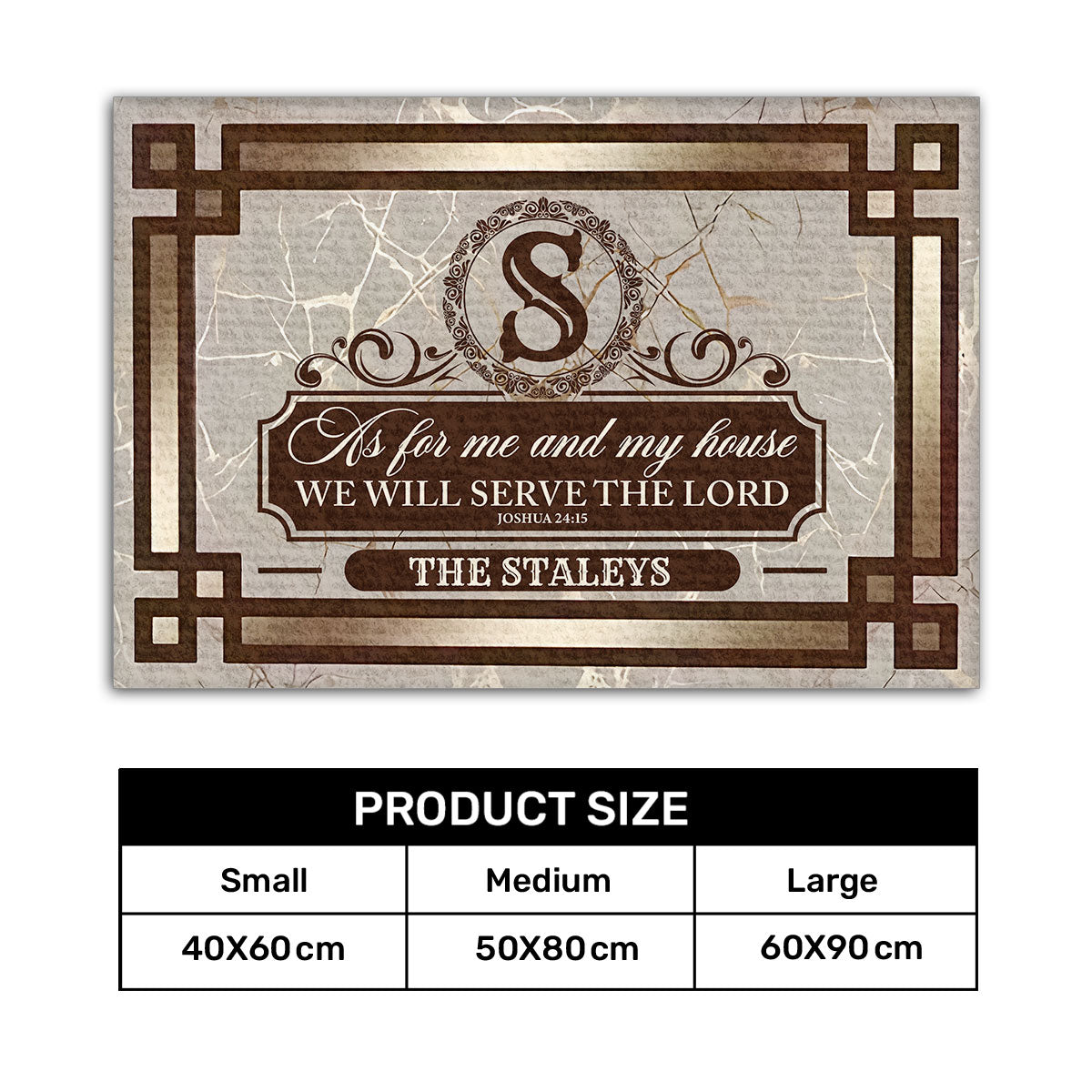Bible Verse - Personalized Doormat for Home GDMJS10038