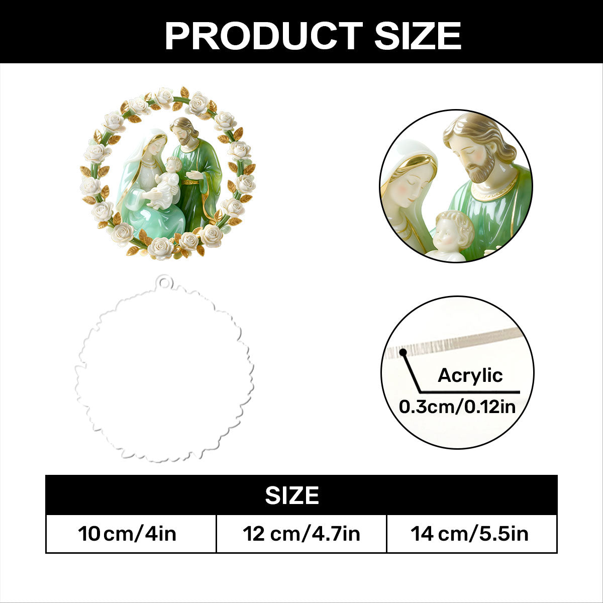 Bible Verse - Personalized Acrylic Ornament GOJS10302