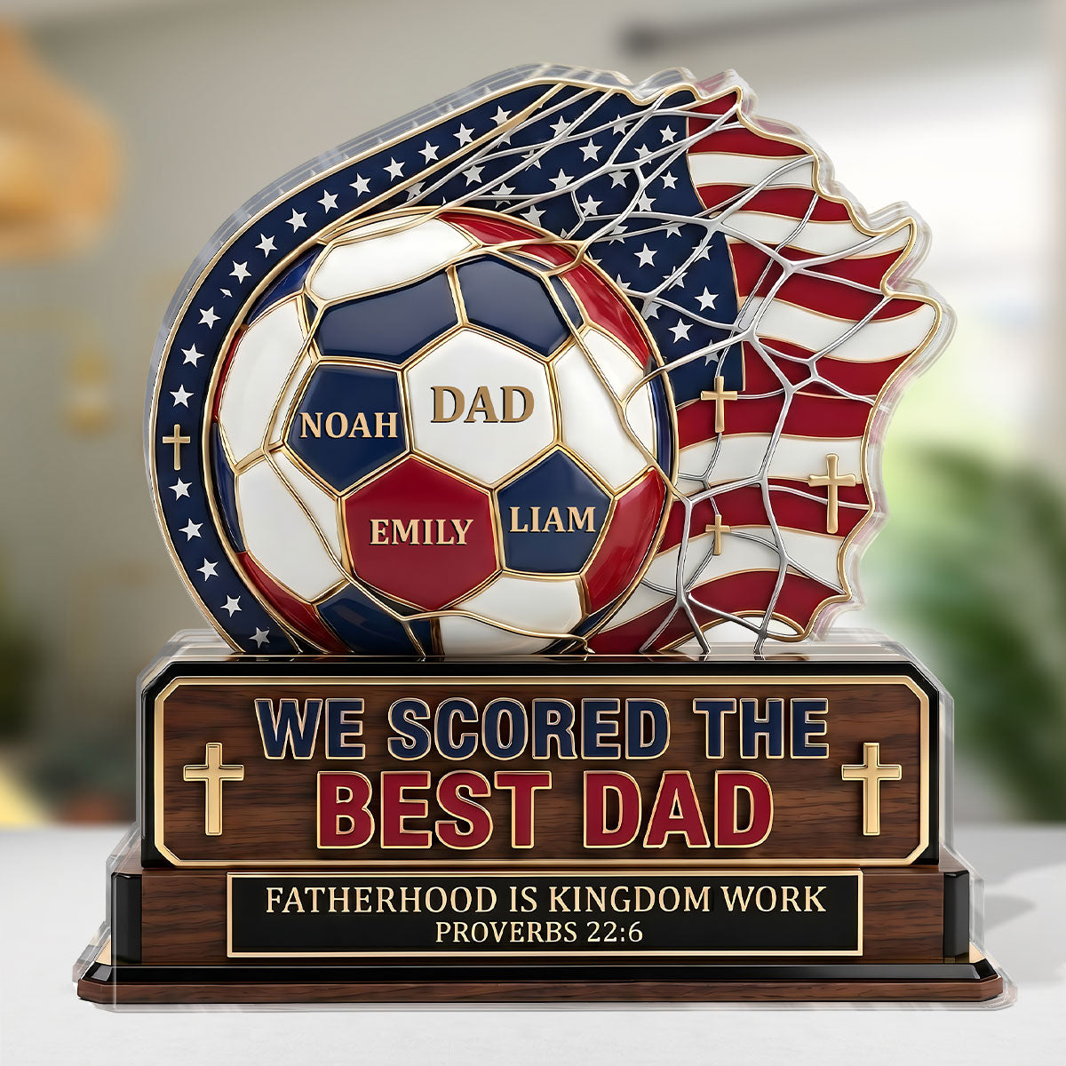 Best Dad - Personalized Acrylic Plaque for Him GAPJS10033
