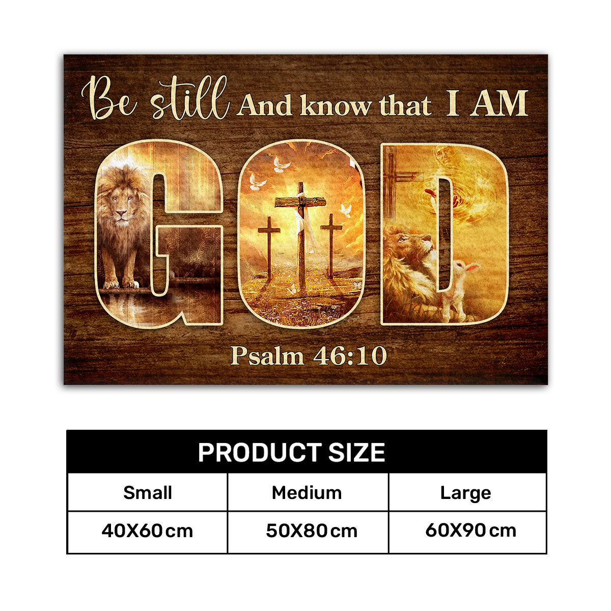 Be Still And Know That I Am God - Inspirational Doormat GDMJS10087
