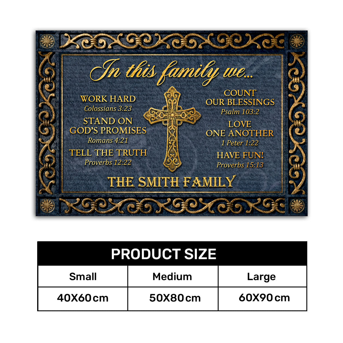 Family Theme - Personalized Doormat for Home Decor