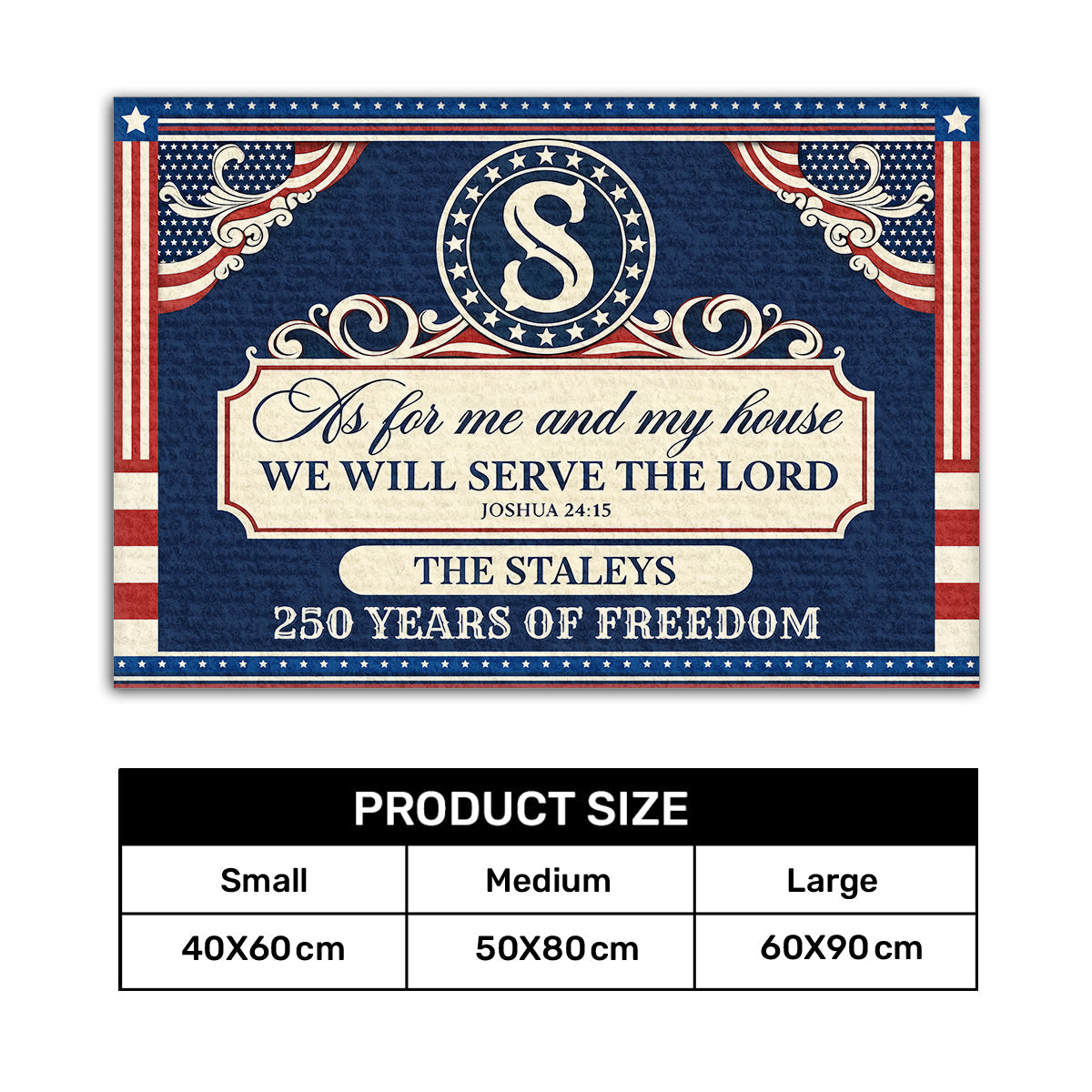 Faith Quote - Personalized Doormat for Home GDMJS10015