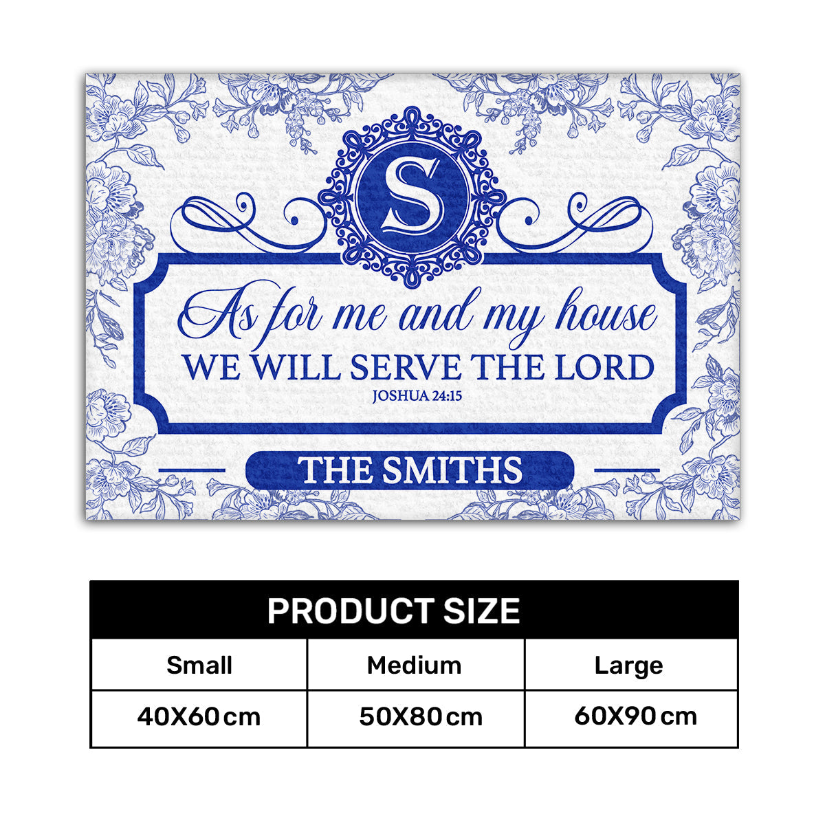 Bible Verse - Personalized Doormat for Home Decor