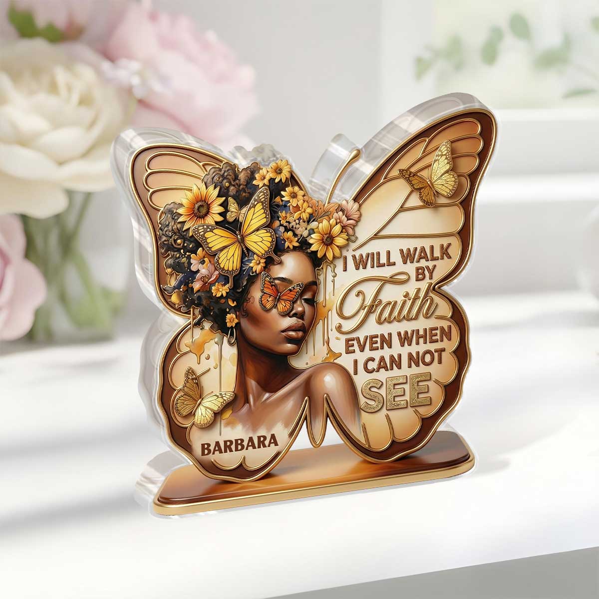 Faith Quote - Personalized Acrylic Plaque GAPJS10081