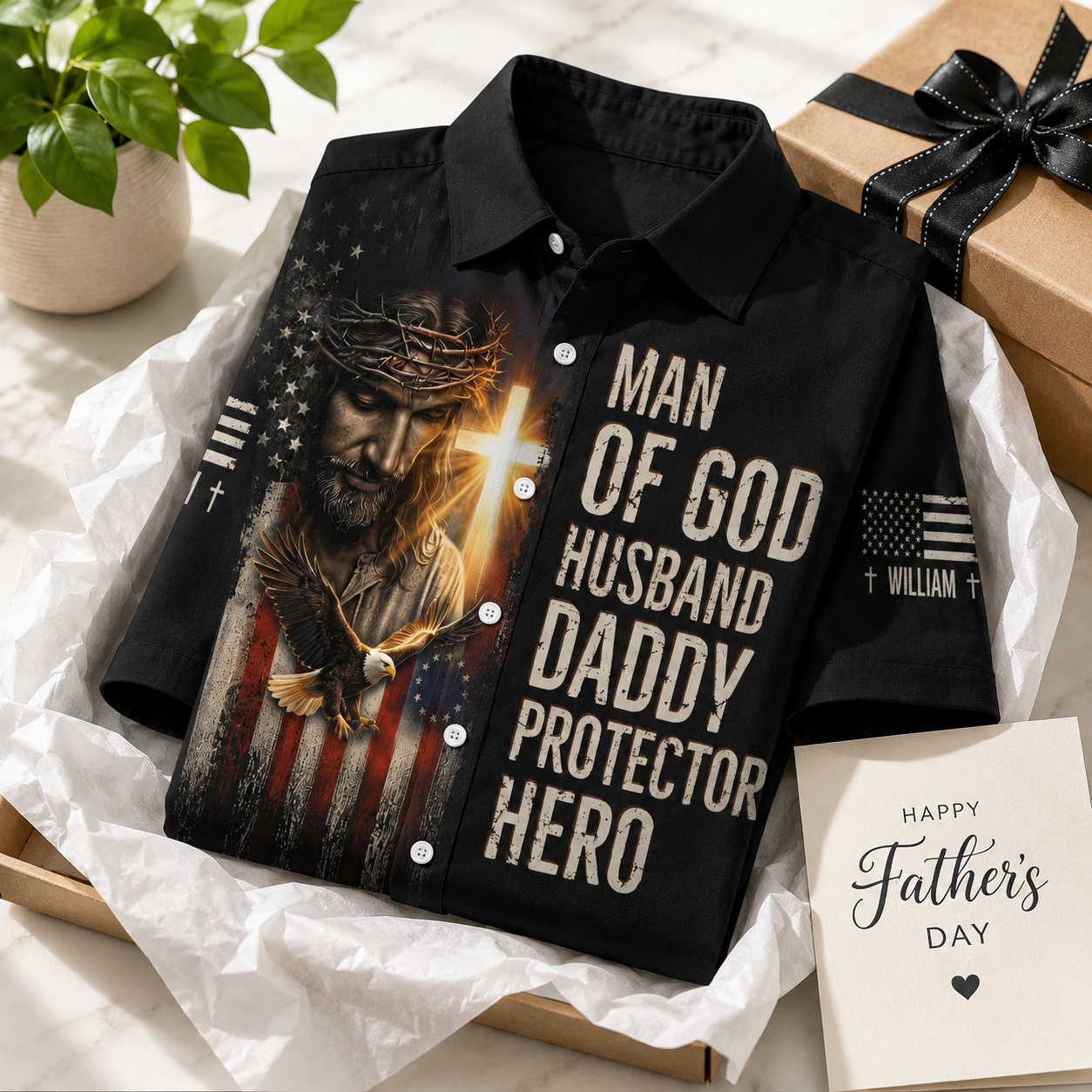 Man Of God Husband - Personalized Hawaiian Shirt