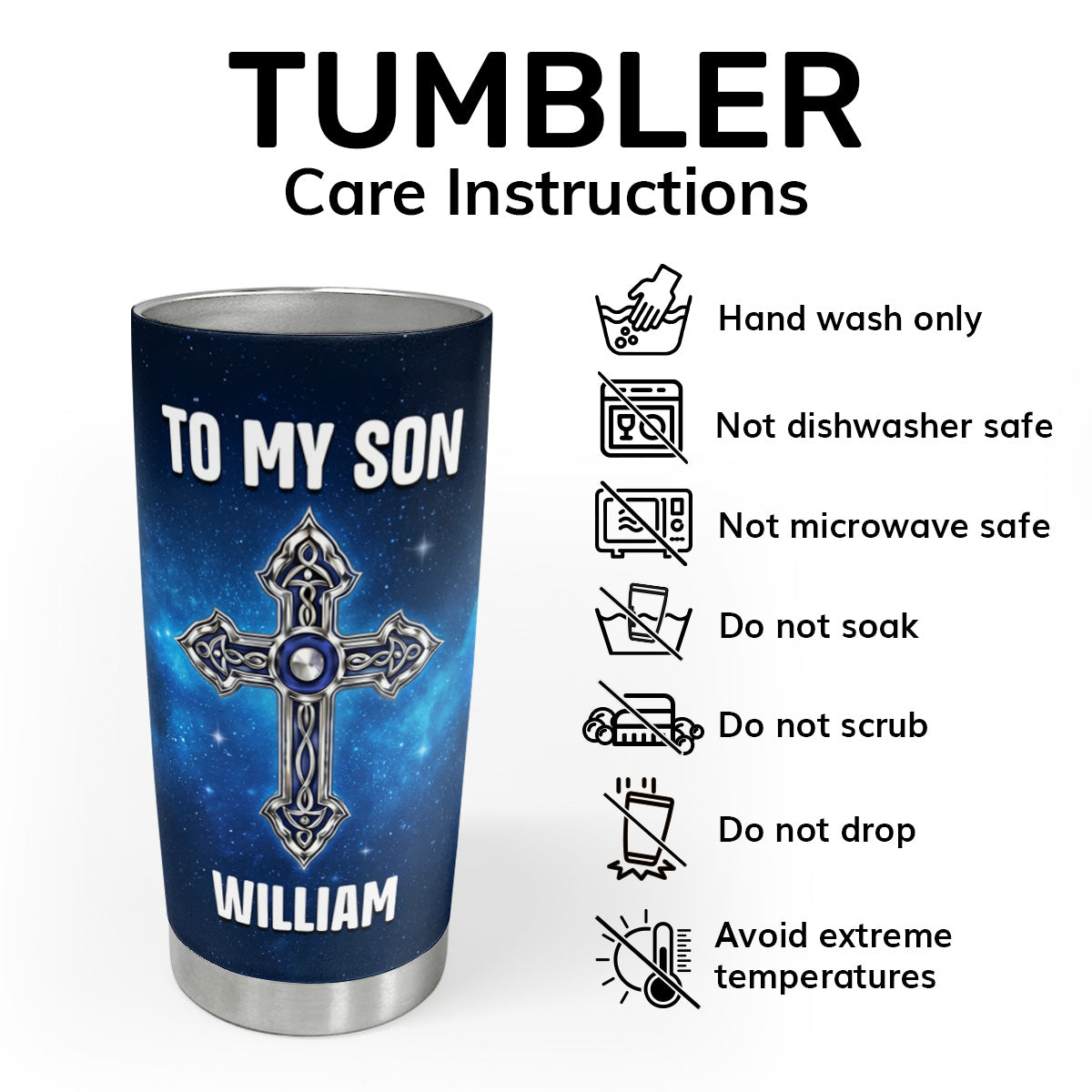 Faith Inspiration - Personalized Stainless Steel Tumbler
