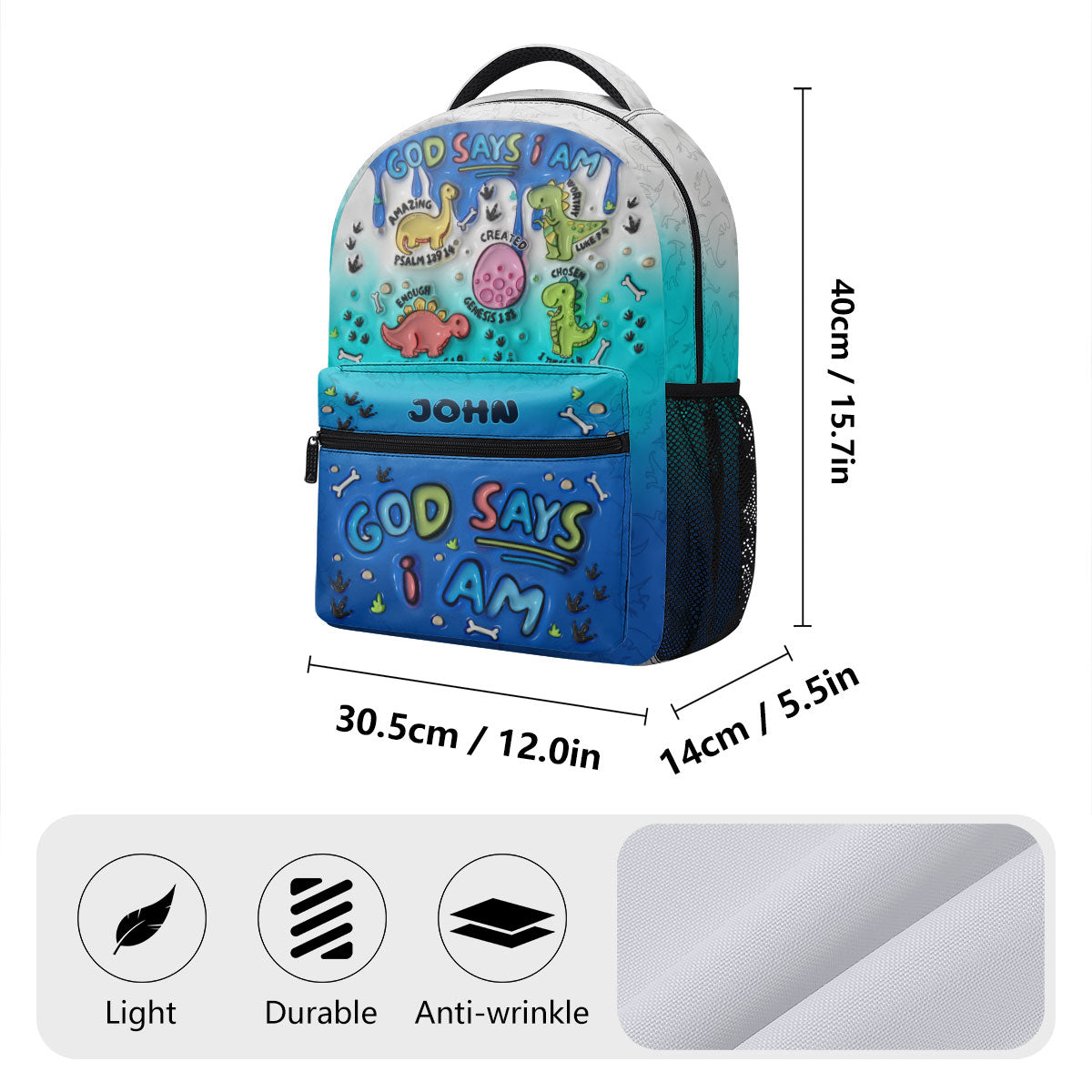 God Says You Are - Personalized Backpack for Kids