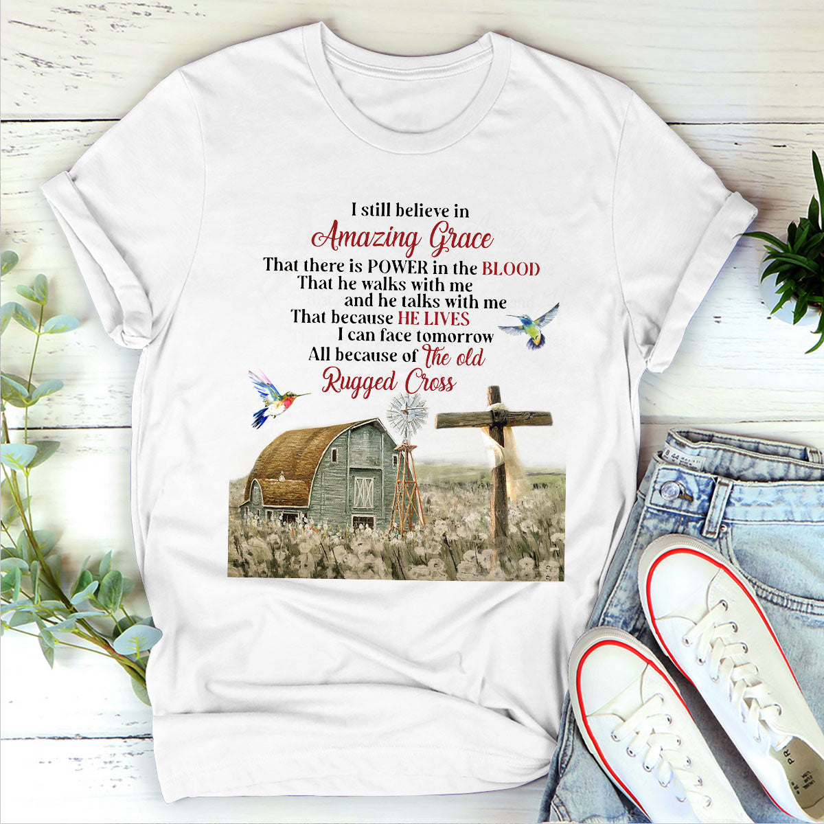 Amazing Grace - Christian Unisex T-shirt GMJSTS200126