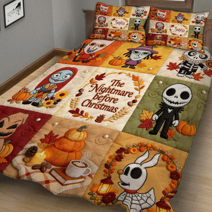 The Nighmare Halloween - Personalized Quilted Bedding Set TC100094