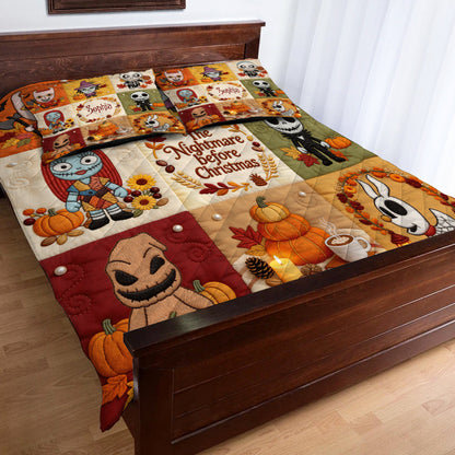 The Nighmare Halloween - Personalized Quilted Bedding Set TC100094