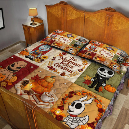 The Nighmare Halloween - Personalized Quilted Bedding Set TC100094