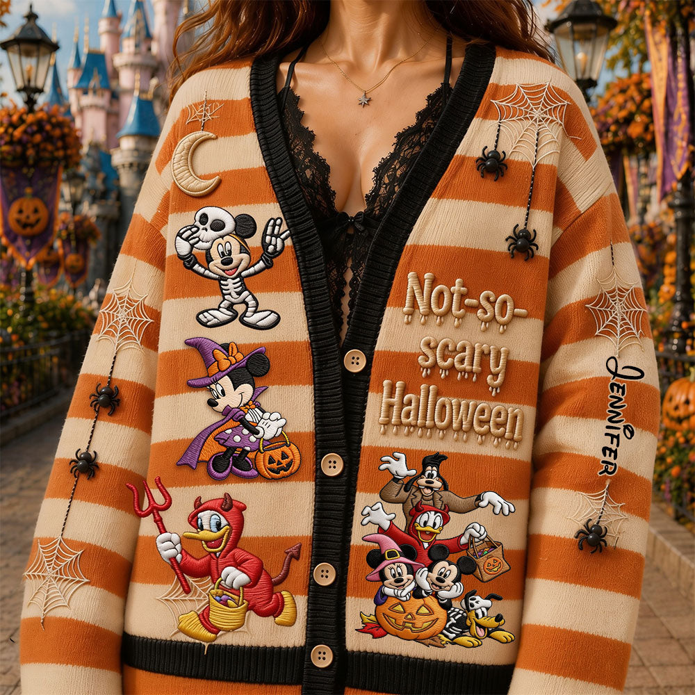 Not-so-scary Halloween - Cardigan Sweater TC100096