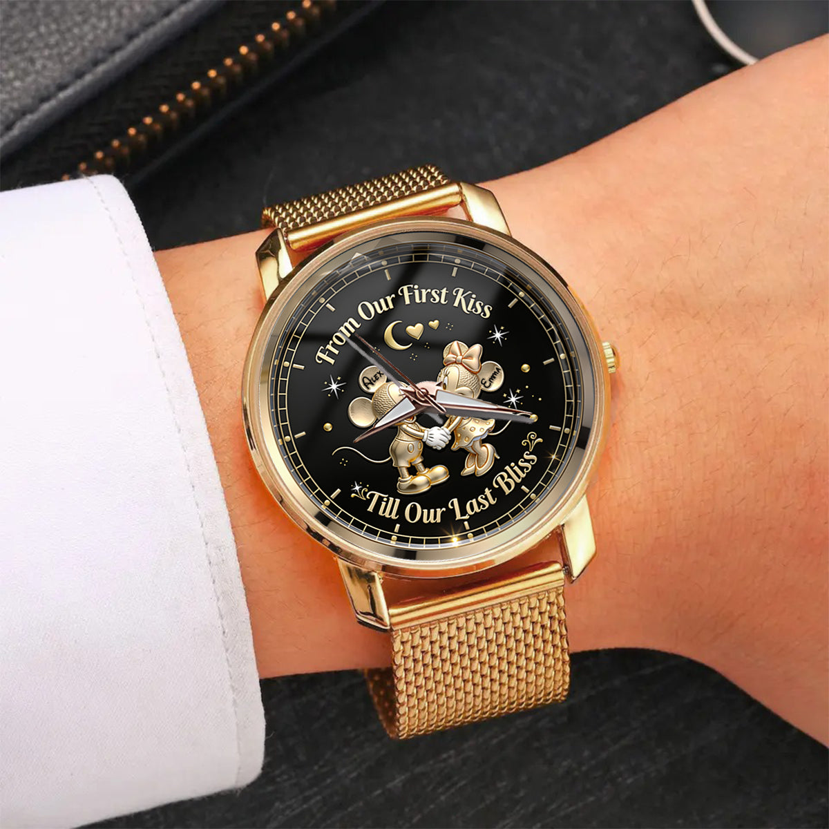 From Our First Kiss Till Our Last Bliss - Personalized Women's Wrist Watch TC100074