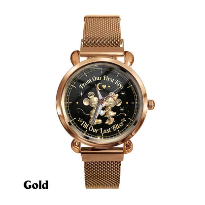 From Our First Kiss Till Our Last Bliss - Personalized Women's Wrist Watch TC100074