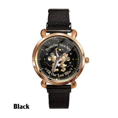 From Our First Kiss Till Our Last Bliss - Personalized Women's Wrist Watch TC100074