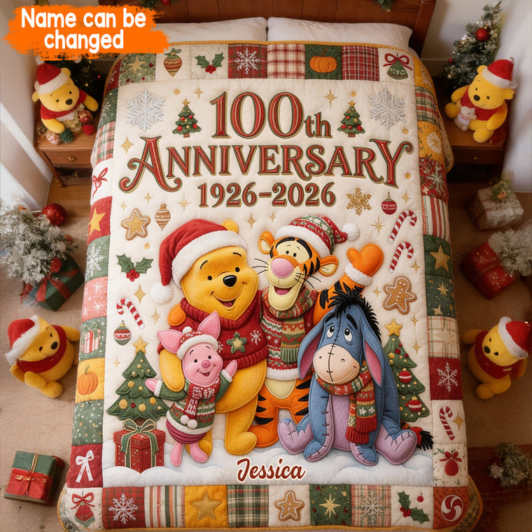 Honey Bear 100th Anniversary - Personalized Blanket TC100144