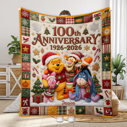 Honey Bear 100th Anniversary - Personalized Blanket TC100144