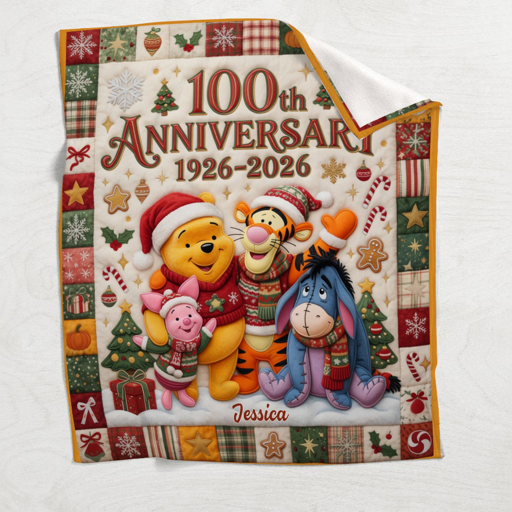 Honey Bear 100th Anniversary - Personalized Blanket TC100144