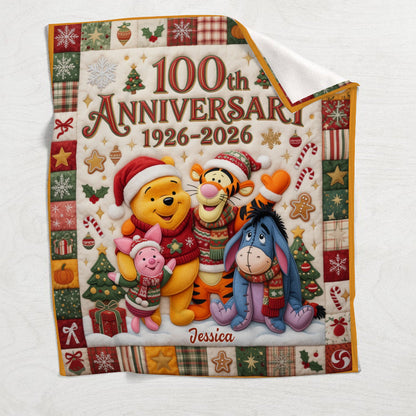 Honey Bear 100th Anniversary - Personalized Blanket TC100144