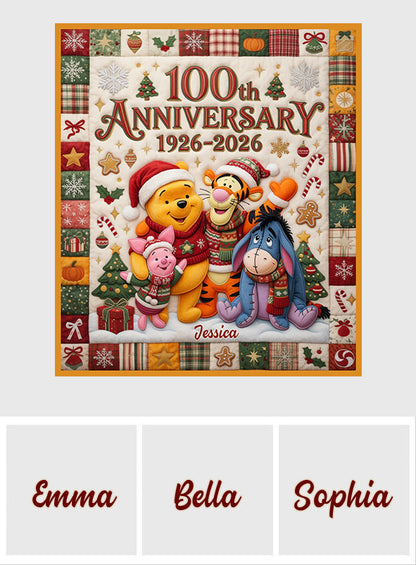 Honey Bear 100th Anniversary - Personalized Blanket TC100144