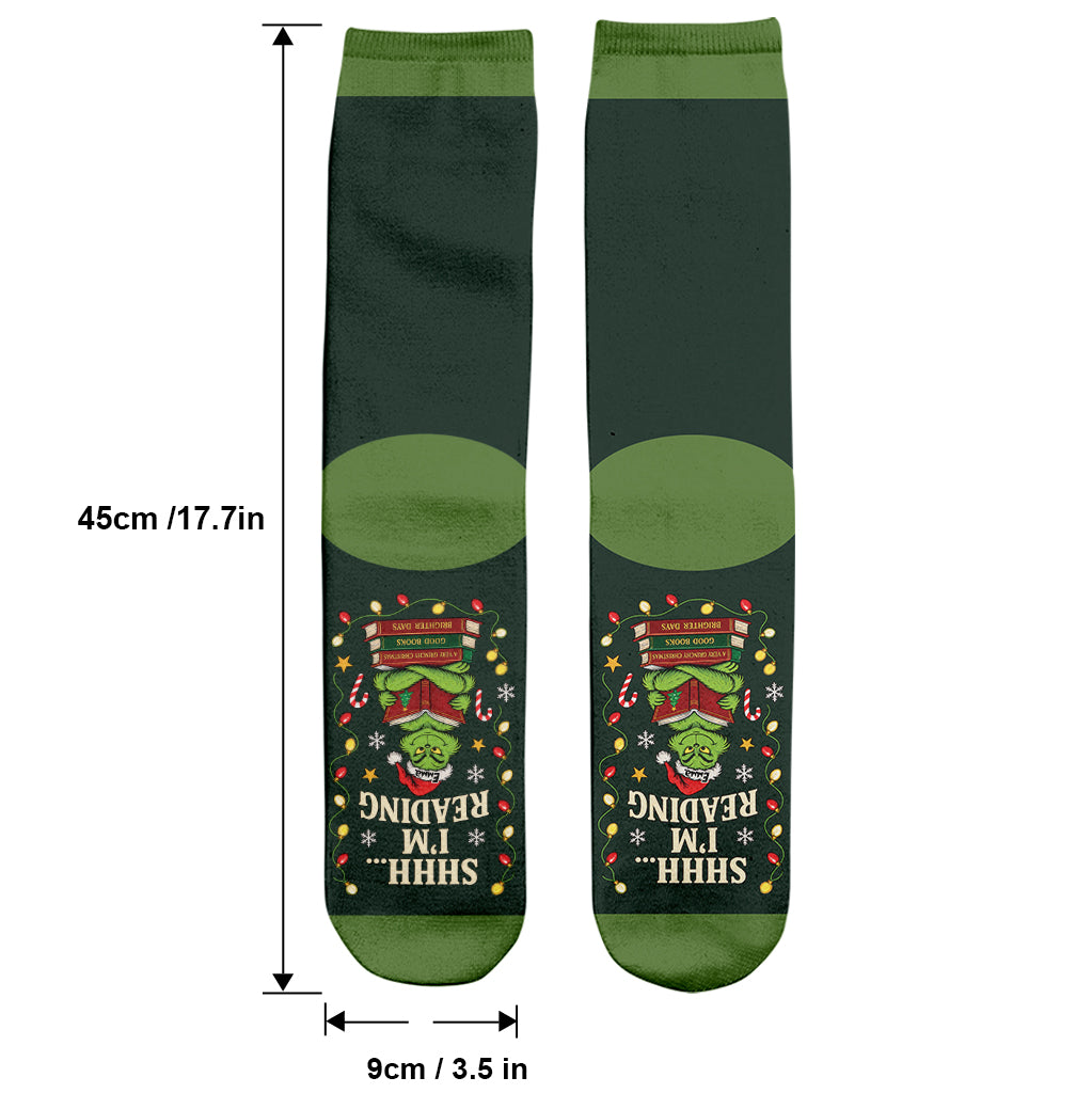 I'm Reading - Middle Tube Socks TC100177