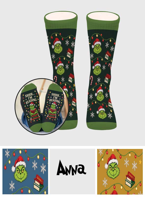 I'm Reading - Middle Tube Socks TC100177